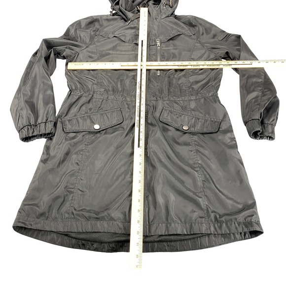 Lucky Brand Womens Black Premium Performance Hooded Jacket Anorak Size M - Picture 5 of 9